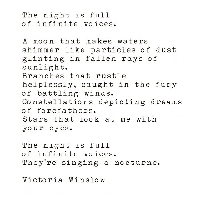 #victoriawinslow #writing #writer #poetry #quotes #love #night #nocturne