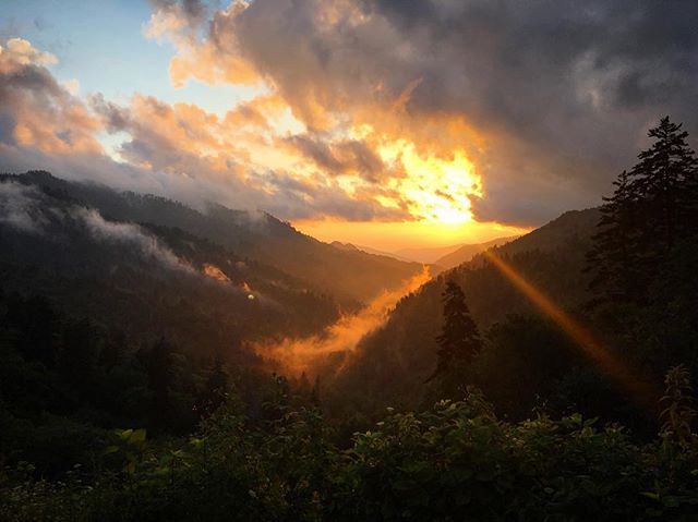 #tennessee #mountains #sunset #nofilter